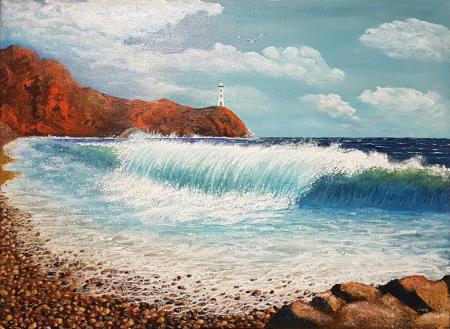 Morje (Akril - 2021) - Irena Gorenc